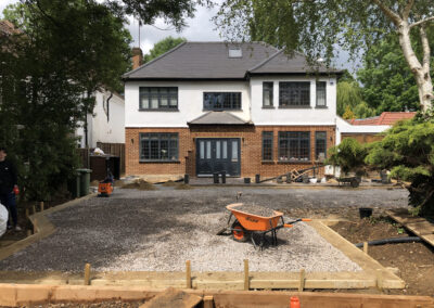 A garden in South London being redesigned